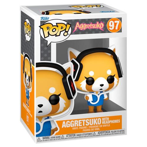 Funko POP Aggretsuko - Aggretsuko with Headphones (97), Verzamelen, Poppetjes en Figuurtjes, Nieuw, Ophalen of Verzenden
