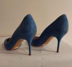 275C* Casadei - sexy shoes bleues cuir high heels (38), Escarpins, Bleu, Porté, Casadei