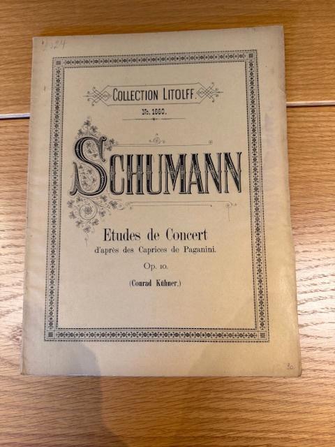 Robert Schumann — Études de concert (Caprices de Paganini), Musique & Instruments, Partitions, Utilisé, Artiste ou Compositeur