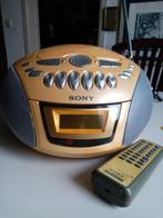 Radio CD speler (met cassettespeler), Audio, Tv en Foto, Cd-spelers, Ophalen, Zo goed als nieuw, Sony