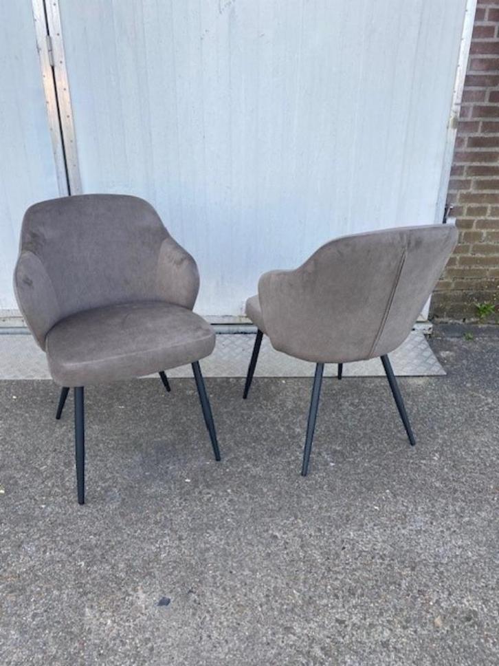 NIEUWE luxe eetkamerstoelen horeca kwaliteit chique velvet, Huis en Inrichting, Stoelen, Nieuw, Vijf, Zes of meer stoelen, Metaal
