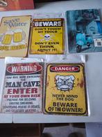 6 nieuwe metaalbordjes , 20x25cm en 20x30cm, Enlèvement