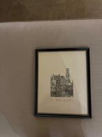 ORIGINELE LITHO Rozenhoedkaai Brugge, Antiek en Kunst, Ophalen