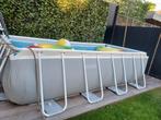 Zwembad intex 400x200x100 met trap en pomp, Tuin en Terras, Zwembaden, Ophalen, Zo goed als nieuw