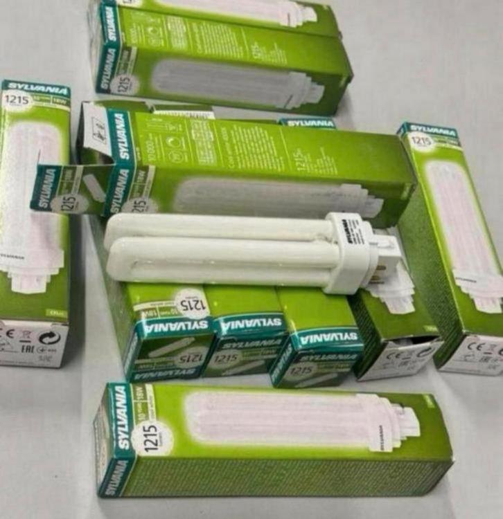 10X Sylvania LYNX-DE CFL 18W 4000K G24q-2 lamp 1215 lumen, Huis en Inrichting, Lampen | Losse lampen, Nieuw, Spaarlamp, Minder dan 30 watt
