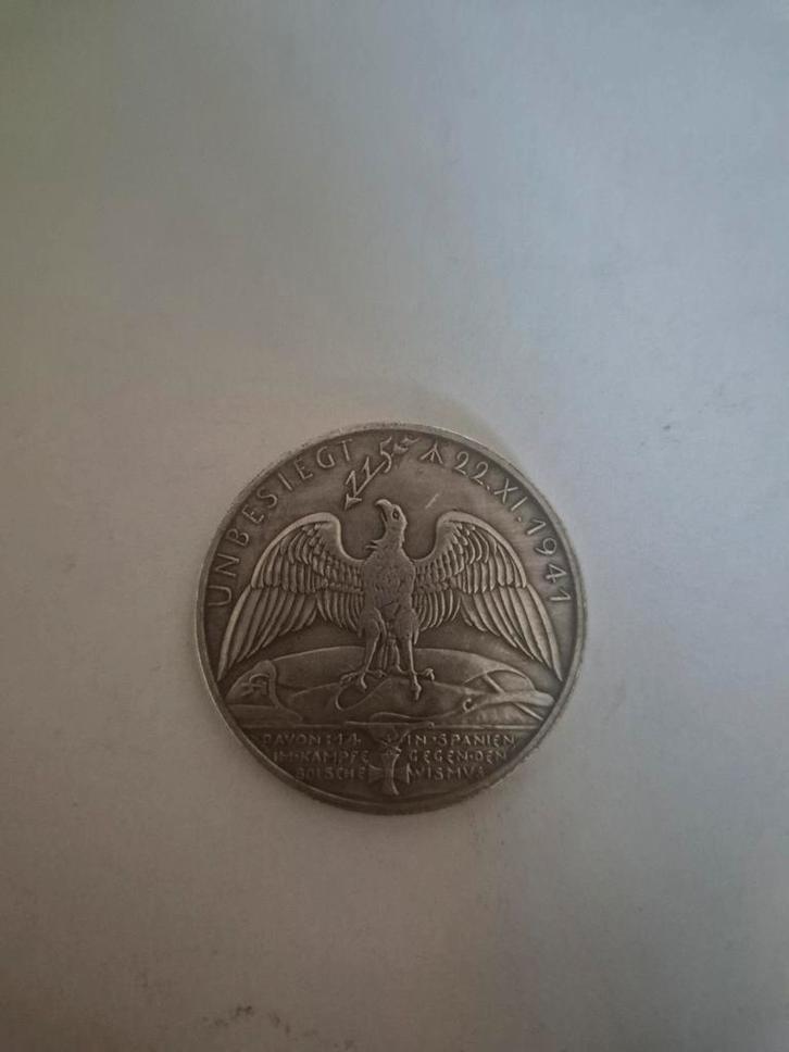 Herdenkingspenning Oberst Werner Mölders 1941, Verzamelen, Militaria | Tweede Wereldoorlog, Ophalen of Verzenden