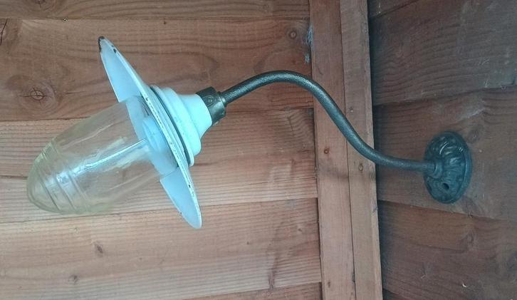 originele franse stallamp, Antiquités & Art, Antiquités | Éclairage, Enlèvement ou Envoi