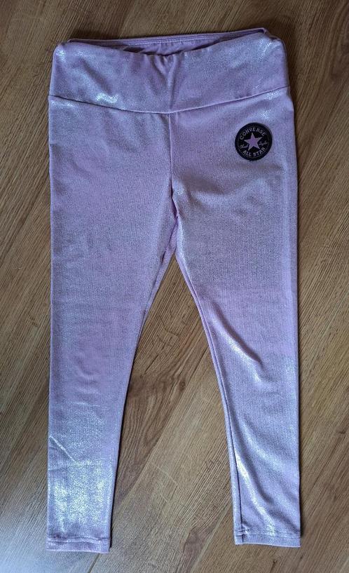Converse roze glitter legging 122-128, Kinderen en Baby's, Kinderkleding | Maat 122, Gebruikt, Meisje, Broek, Ophalen of Verzenden