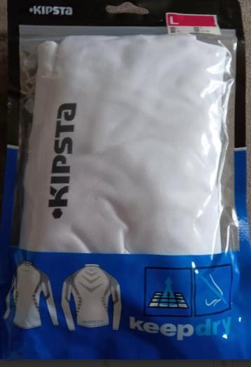 T-shirt L blanc longues manches sport Decathlon NEUF beschikbaar voor biedingen