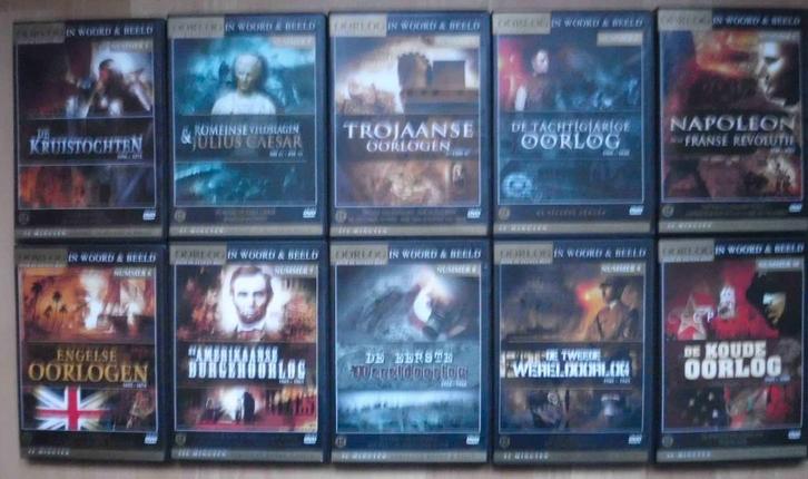 dvd's : Oorlogen door de eeuwen heen in woord & beeld, Cd's en Dvd's, Dvd's | Actie, Zo goed als nieuw, Oorlog, Vanaf 12 jaar