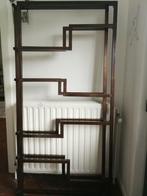 bibliothèque vintage room divider rek verre glazen, Huis en Inrichting, Ophalen, Zo goed als nieuw, Glas