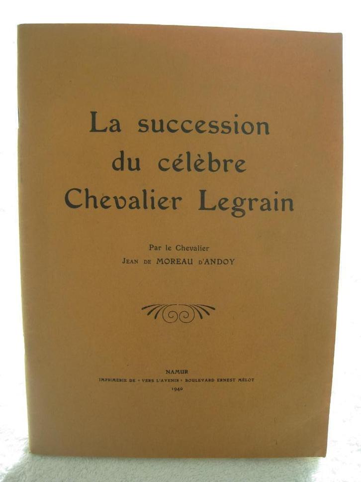 Familles Legrain et de Moreau d’Andoy Wierde Namur - EO 1940, Boeken, Geschiedenis | Nationaal, Gelezen, Ophalen of Verzenden