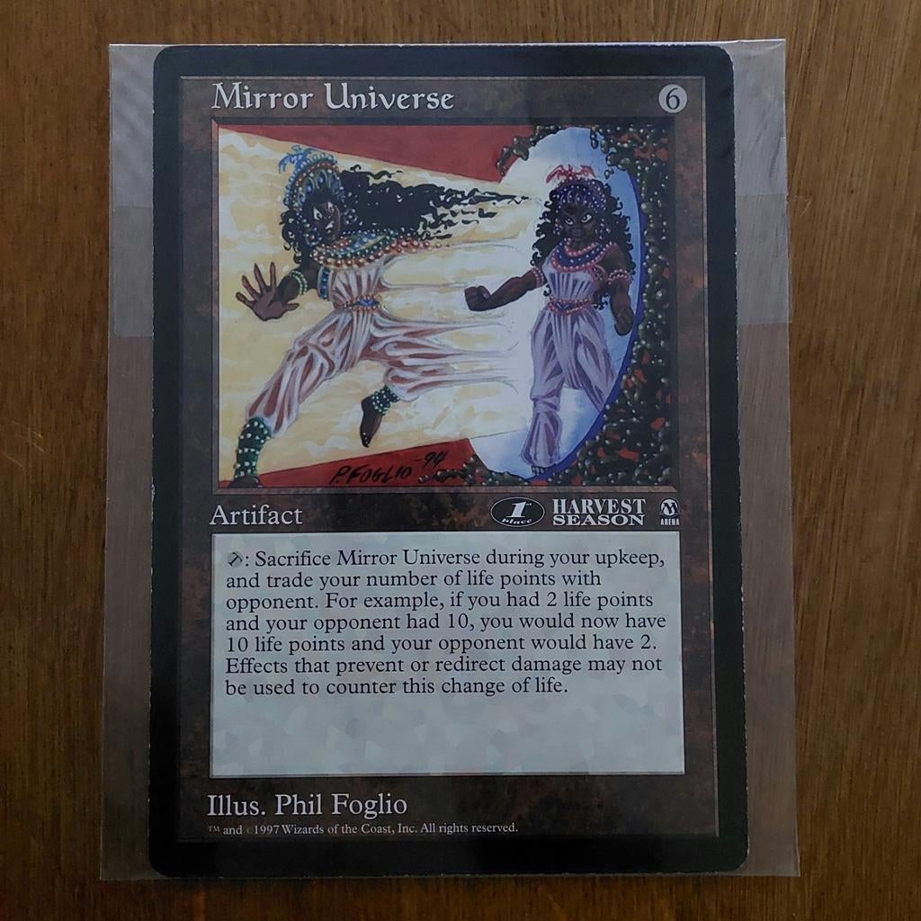 MAGIC THE GATHERING  - JUMBO CARD  - MIRROR UNIVERSE, Ophalen of Verzenden, Nieuw, Losse kaart