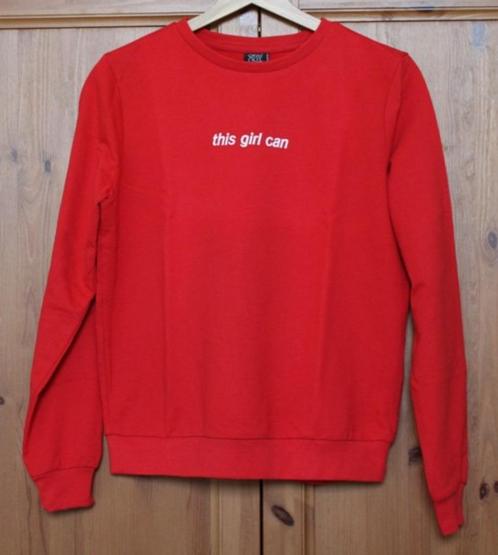 Rode sweater van Groggy (maat XXS / 152), Kinderen en Baby's, Kinderkleding | Maat 152, Gebruikt, Meisje, Trui of Vest, Ophalen of Verzenden