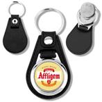 Bière AFFLIGEM porte clés jeton de caddie en métal, Ophalen of Verzenden, Nieuw