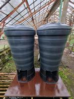 Regenton Nature - regenwatertank 2 stuks 200 liter op voet, Tuin en Terras, Regentonnen, Ophalen, Kunststof, Gebruikt, Met kraantje