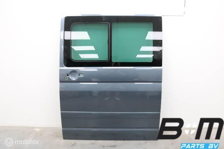 Schuifdeur + schuifruit links VW Transporter T5 7E0843107BB, Auto-onderdelen, Carrosserie, Gebruikt