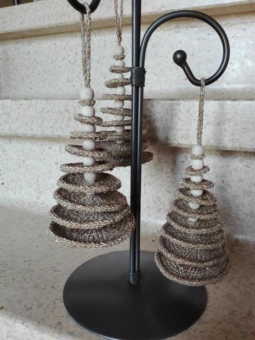 Kerstdecoratie - gehaakte kerstboompjes, Diversen, Kerst, Verzenden