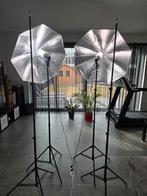Studiolampenset inclusief stateiven en paraplus, Audio, Tv en Foto, Ophalen, Zo goed als nieuw