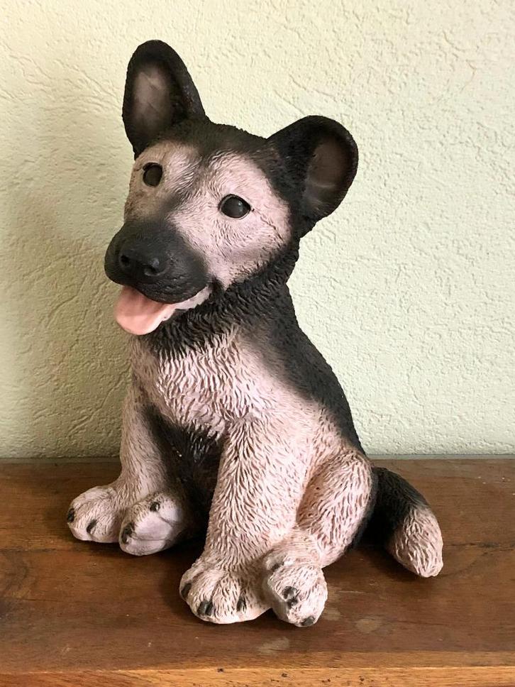 Vintage beeld van puppy, Castagna original 1988, Verzamelen, Beelden en Beeldjes, Zo goed als nieuw, Dier, Ophalen of Verzenden