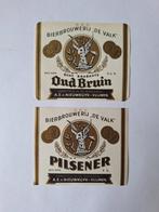 500 étiquettes de bière Pilsner & Old Brown (250+250), Panneau, Plaque ou Plaquette publicitaire, Enlèvement ou Envoi, Neuf