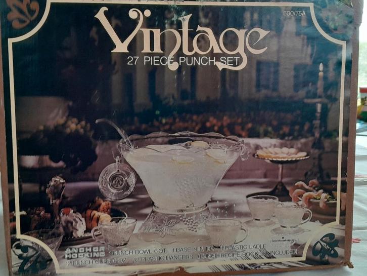 SANGRIA BOWL SET, Huis en Inrichting, Keuken | Servies, Nieuw, Overige typen, Overige stijlen, Glas, Ophalen