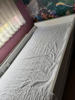 Bed, Huis en Inrichting, Slaapkamer | Bedden, Ophalen, Gebruikt, Eenpersoons, Wit