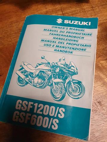 Suzuki bandit GSF1200/S GSF600/6 handleiding manual 