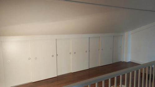 Kastenwand knieschot kast schuine wand schuifdeuren op maat., Doe-het-zelf en Bouw, Deuren en Vliegenramen, Nieuw, Hout, Metaal