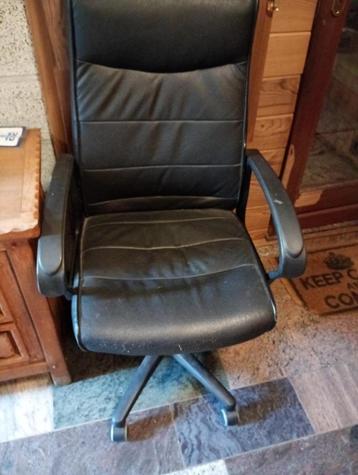 Bureaustoel, Huis en Inrichting, Bureaustoelen, Ophalen, Gebruikt, Zwart, Bureaustoel