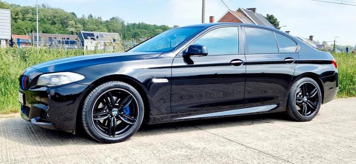 BMW 520d F10 uit 2012, Auto's, BMW, Particulier, Diesel, Euro 5, Berline, Automaat, Zwart, Zwart