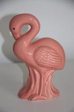keramische decoratie flamingo en papegaai, Gebruikt, Ophalen of Verzenden, Dier