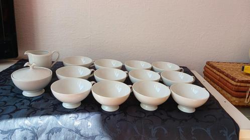 Hutschenreuther koffieset „Fleuron Chloé Paris”, Antiek en Kunst, Antiek | Servies compleet, Ophalen
