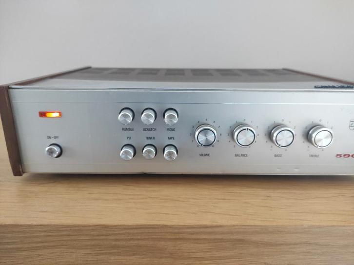 Philips 22RH590 vintage versterker, Audio, Tv en Foto, Versterkers en Ontvangers, Gebruikt, Ophalen of Verzenden