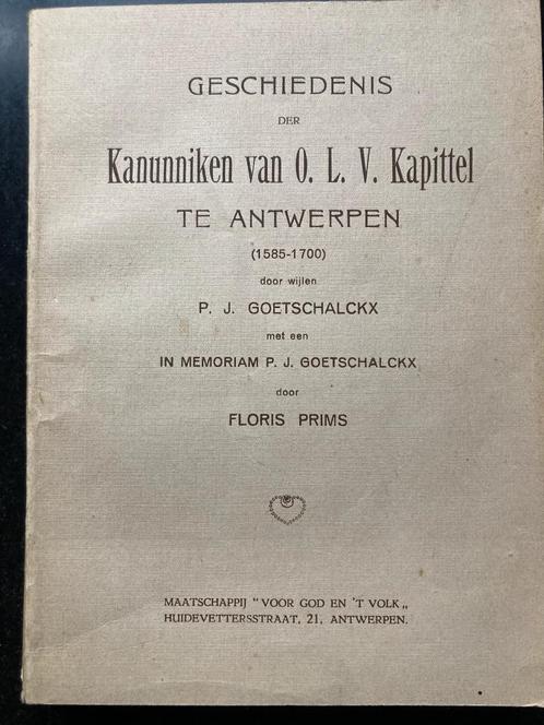 A ntwerpen - Kathedraal / Geschiedenis der Kanunniken, Livres, Histoire nationale, Envoi