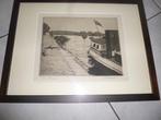 gravure signee la meuse par renson, Antiek en Kunst, Ophalen of Verzenden