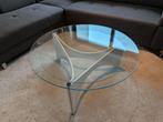 Salontafel design in moderne jaren ’80-stijl, Ophalen, 50 tot 100 cm, Glas, Rond