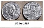 munt Vaticaan 50 lire 1993, Postzegels en Munten, Verzenden