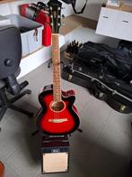 akoestische Ibanez gitaar + versterker, Muziek en Instrumenten, Ophalen, Gebruikt, Western- of Steelstringgitaar, Met (piezo-)element