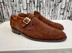 Finsbury Suede bruine single monk herenschoenen - Mt 41 (7), Kleding | Heren, Schoenen, Finsbury, Bruin, Verzenden, Gespschoenen