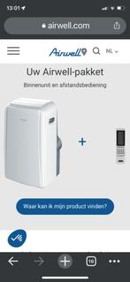 Mobiele Airco Airwell Nieuwstaat, Ophalen, 3 snelheden of meer, Zo goed als nieuw, Afstandsbediening