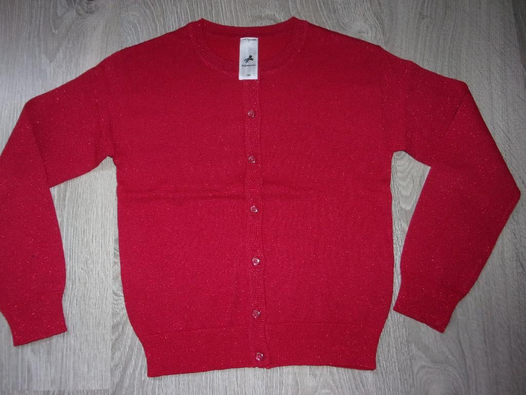 SPLINTERNIEUWE meisjes gilet met knoopjes. Maat 140, Enfants & Bébés, Vêtements enfant | Taille 140, Neuf, Fille, Pull ou Veste