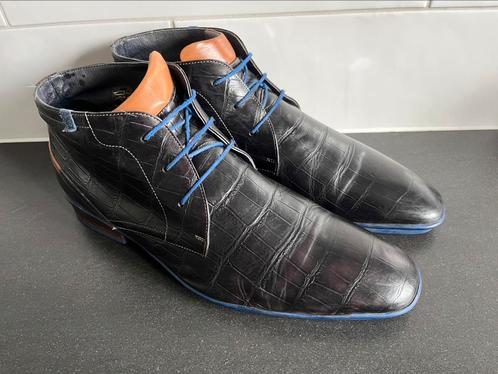 Floris van Bommel herenschoenen maat 11 / 46 H, Kleding | Heren, Schoenen, Zo goed als nieuw, Veterschoenen, Zwart, Ophalen of Verzenden
