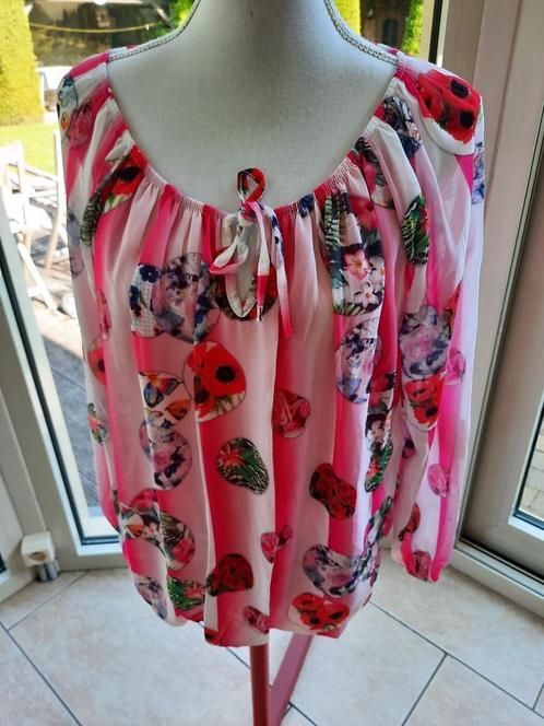 Flamboyante blouse MADE IN ITALY - L/XL, Vêtements | Femmes, Blouses & Tuniques, Comme neuf, Taille 42/44 (L), Autres couleurs