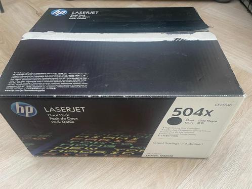 2 nieuwe toners HP CE250X (HP 504X) zwart HP 3525/CM3530, Computers en Software, Printerbenodigdheden, Nieuw, Toner, Ophalen of Verzenden