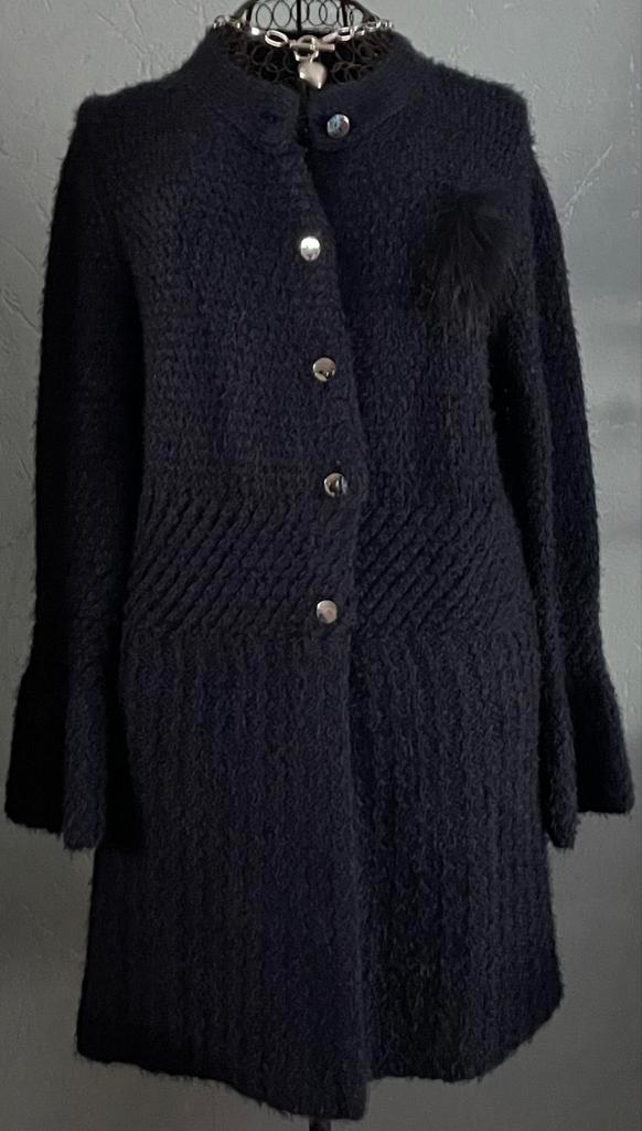 Caroline Biss 42 stijlvolle lange Gilet/Vest Nieuw, Kleding | Dames, Truien en Vesten, Nieuw, Maat 42/44 (L), Blauw, Ophalen of Verzenden