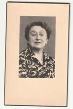 Dp. Germaine AMERLINCK Claeys Gent 1887 Knokke 1956 (foto), Verzamelen, Bidprentjes en Rouwkaarten, Verzenden