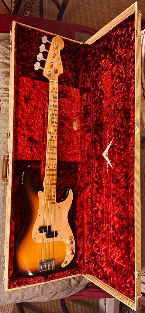 Fender Precision Bass 57’ Custom Shop, Muziek en Instrumenten, Snaarinstrumenten | Gitaren | Bas, Zo goed als nieuw, Elektrisch