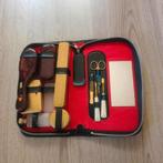 leder leren etui beautycase retro vintage, Ophalen of Verzenden