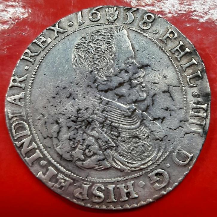 Dukaton 1638 Antwerpen, Postzegels en Munten, Munten | België, Losse munt, Zilver, Zilver, Ophalen of Verzenden